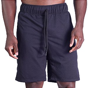 Bermula Moletinho 2 Bolsos com Ziper Masculina MXD Conceito Preto