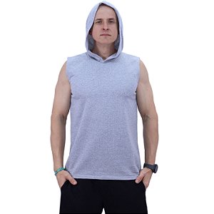 Regata Machão Moletom Careca Com Capuz MXD Conceito Mescla Tradicional