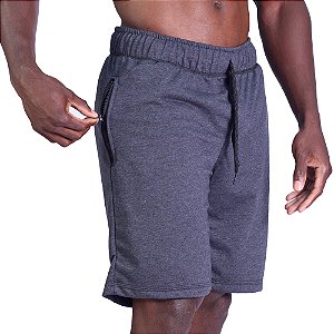 Bermula Moletinho 2 Bolsos com Ziper Masculina MXD Conceito Grafite