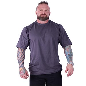 Camiseta Oversized Masculina MXD Conceito Maior Gramatura Chumbo