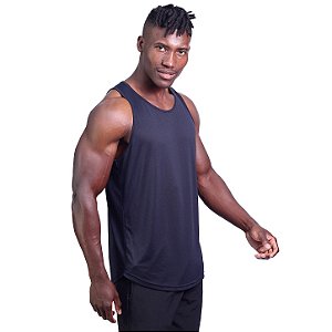 DUPLICADO - Camiseta Dry Premium Tradicional MXD Conceito Fit em 100% Poliamida String Furadinho Preta