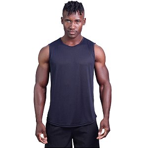 Regata Poliamida Machão Longline Masculina Premium MXD Conceito Preto