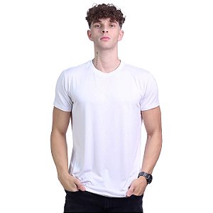 Camiseta Viscose Tradicional Premium Masculina MXD Conceito Branco