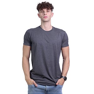 Camiseta Viscose Tradicional Premium Masculina MXD Conceito Mescla Escuro