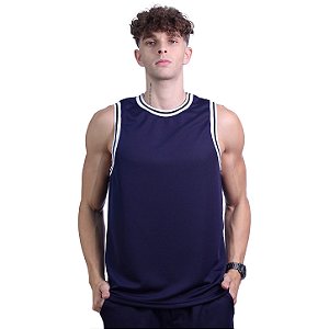 Regata Basquete Dry Masculina MXD Conceito Azul Marinho
