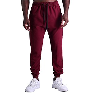 Calça De Tactel Com Elastano MXD Conceito Com Bolso Zíper Vermelho