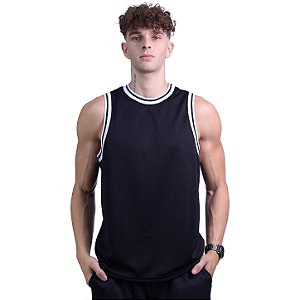 Regata Basquete Dry Masculina MXD Conceito Preto