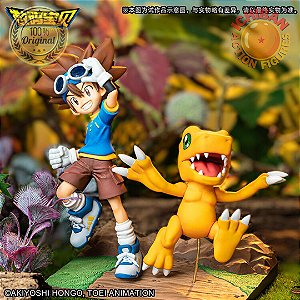 PACK TAI E AGUMON BASE DIORAMA 100% ORIGINAL LACRADO