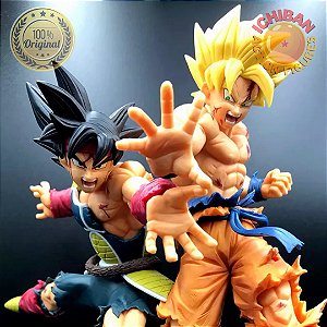 CONJUNTO GOKU E BARDOCK DRAGON BALL Z TOYOTAROU BANPRESTO 100% ORIGINAL LACRADO