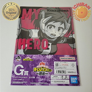 PASTA DUPLA OCHACO URARAKA E HEROES MY HERO ACADEMIA LETRA G ICHIBAN KUJI 100% ORIGINAL LACRADO