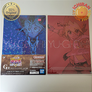 PASTA DUPLA YUGI MUTO - YUGA OHDO YU GI OH LETRA G ICHIBAN KUJI 100% ORIGINAL LACRADO