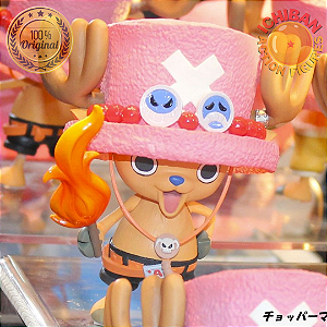 TONY TONY CHOPPER COM ROUPA DO ACE ONE PIECE BROTHER CHOPPER BANPRESTO 100% ORIGINAL LACRADO