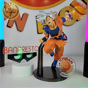 SON GOKU ULTRA INSTINTO DRAGON BALL SUPER HEROES TRANSCENDENT BANPRESTO 100% ORIGINAL SEM CAIXA