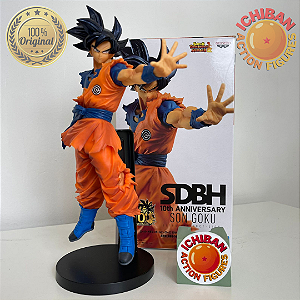 SON GOKU UI INCOMPLETO DRAGON BALL HEROES TRANSCENDENT 10° ANNIVERSARY BANPRESTO 100% ORIGINAL COM CAIXA