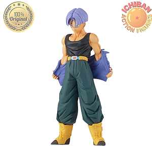 TRUNKS FORMA BASE DRAGON BALL Z TIRANDO A JAQUETA SOLID EDGE WORKS BANPRESTO 100% ORIGINAL LACRADO