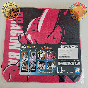 TOALHA KID BOO DBZ DRAGON BALL VS OMNIBUS LETRA H ICHIBAN KUJI 100% ORIGINAL LACRADO