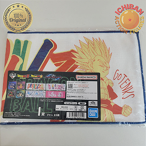 TOALHA GOTENKS ESCRITA DRAGON BALL Z THE BEAST LETRA I ICHIBAN KUJI 100% ORIGINAL LACRADO