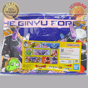 TOALHA THE GINYU FORCE DRAGON BALL Z LETRA J ICHIBAN KUJI 100% ORIGINAL LACRADO