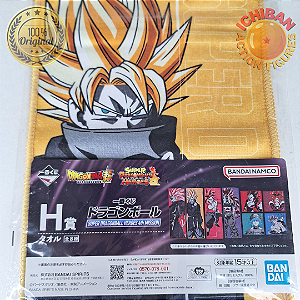 TOALHA BARDOCK SSJ DRAGON BALL HEROES 4TH MISSION LETRA H ICHIBAN KUJI 100% ORIGINAL LACRADO