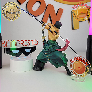 RORONOA ZORO ONE PIECE SCULTURES BANPRESTO 100% ORIGINAL SEM CAIXA