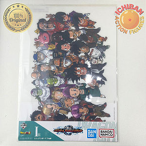 PÔSTER CHIBI DRAGON BALL Z LETRA I ICHIBAN KUJI 100% ORIGINAL LACRADO
