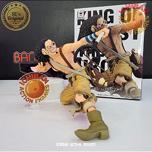 USOPP ONE PIECE KING OF ARTIST BANPRESTO 100% ORIGINAL COM CAIXA E SEM BASE