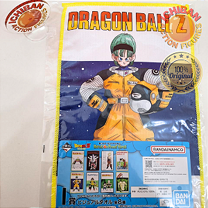 TOALHA BULMA ASTRONAUTA DRAGON BALL Z BATTLE ON PLANET NAMEK LETRA I ICHIBAN KUJI 100% ORIGINAL LACRADO