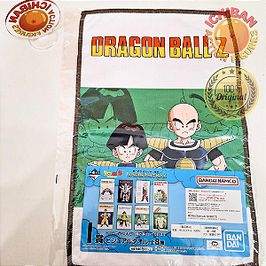 TOALHA  KURIRIN E GOHAN KID DRAGON BALL Z BATTLE ON PLANET NAMEK LETRA I ICHIBAN KUJI 100% ORIGINAL LACRADO