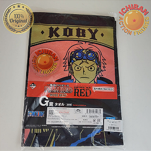 TOALHA KOBY ONE PIECE RED MOVIE LETRA G ICHIBAN KUJI 100% ORIGINAL LACRADO