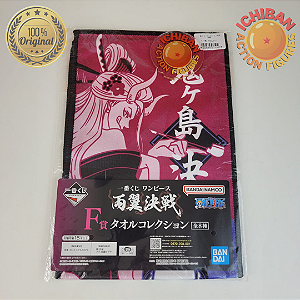 TOALHA NICO ROBIN E BLACK MARIA ONE PIECE BOTH WINGS DECIDING MATCH LETRA F ICHIBAN KUJI 100% ORIGINAL LACRADO