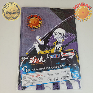 TOALHA LAW ONE PIECE TREASURE CRUISE LETRA G ICHIBAN KUJI 100% ORIGINAL LACRADO