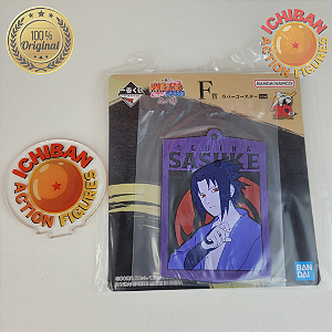 PORTA COPO UCHIHA SASUKE NARUTO SHIPPUDEN VER. 2 ICHIBAN KUJI 100% ORIGINAL LACRADO