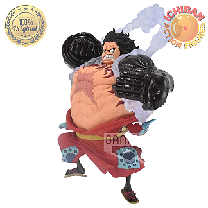 MONKEY D. LUFFY ONE PIECE GEAR 4 WANO KING OF ARTIST BANPRESTO 100% ORIGINAL SEM CAIXA