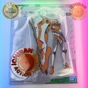 ACRÍLICO EVA 00 NEON GENESIS EVANGELION LETRA F ICHIBAN KUJI 100% ORIGINAL LACRADO