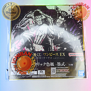 PÔSTER CAPA DURA BON CLAY E MAGELLAN ONE PIECE LETRA F ICHIBAN KUJI 100% ORIGINAL LACRADO