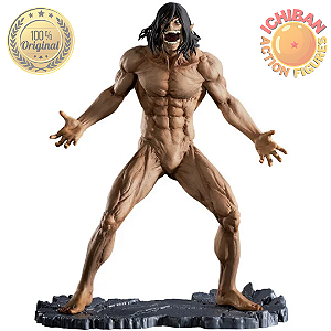 EREN YEAGER TITÃN ATTACK ON TITAN MEGA IMPACT ICHIBAN KUJI LETRA  A BANDAI 100% ORIGINAL LACRADO