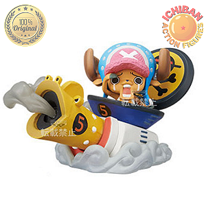 TONY TONY CHOPPER COM BARCO DO FRANKY ONE PIECE ADVENTURE FIGURE BANPRESTO 100% ORIGINAL LACRADO