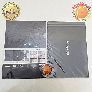 PASTA TRIPLA NIER AUTOMATA 9S CLEAR FILE KUJI PRIZE E-2 100% ORIGINAL LACRADO