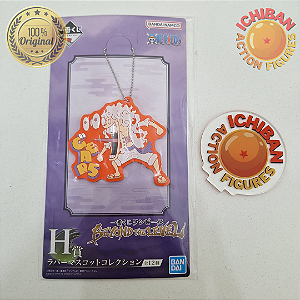 CHAVEIRO LUFFY GEAR 5 LARANJA ONE PIECE LETRA H ICHIBAN KUJI 100% ORIGINAL LACRADO