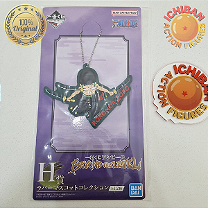 CHAVEIRO ZORO VERDE ONE PIECE LETRA H ICHIBAN KUJI 100% ORIGINAL LACRADO