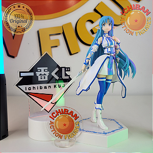 ASUNA BLUE HAIR SWORD ART ONLINE FIGURE SELECTION ICHIBAN KUJI LETRA A BANDAI 100% ORIGINAL SEM CAIXA