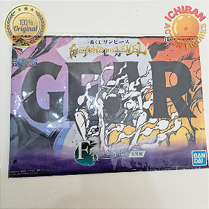 TOALHA LUFFY GEAR 2 ONE PIECE BEYOND THE LEVEL LETRA F ICHIBAN KUJI 100% ORIGINAL LACRADO