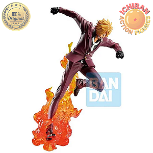 VINSMOKE SANJI WANO TERNO VINHO CHUTE DE FOGO ONE PIECE ICHIBANSHO BANDAI 100% ORIGINAL LACRADO