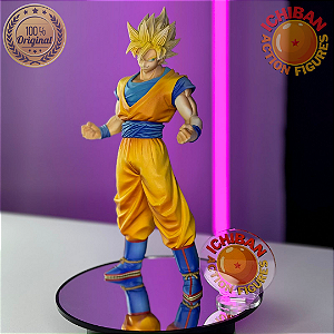 SON GOKU SSJ DRAGON BALL Z KING OF COLORING MASTER STAR PIECE BANPRESO 100% ORIGINAL SEM CAIXA, SEM PEDESTAL