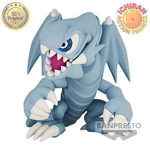 DRAGÃO BRANCO DE OLHOS AZUIS TOON YU GI OH MUNDO DA FANTASIA TOON WORLD BANPRESTO 100% ORIGINAL LACRADO