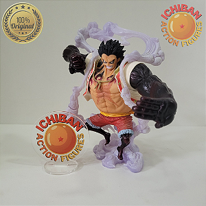 MONKEY D. LUFFY GEAR 4 BOUND MAN CAMISA BEGE ONE PIECE KING OF ARTIST BANPRESTO 100% ORIGINAL SEM CAIXA