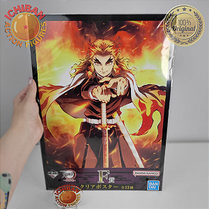 MEGA PÔSTER KYOJURO RENGOKU DEMON SLAYER ICHIBAN KUJI LETRA F 100% ORIGINAL LACRADO