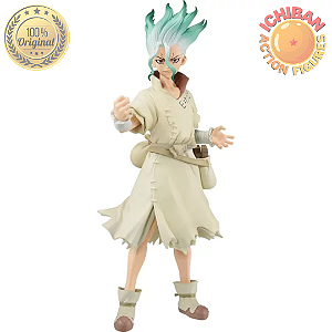 SENKU EM PÉ DR. STONE FIGURE OF STONE WORLD VOL.1 BANPRESTO 100% ORIGINAL