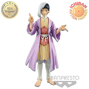 GEN ASAGIRI EM PÉ DR. STONE FIGURE OF STONE WORLD VOL.1 BANPRESTO 100% ORIGINAL