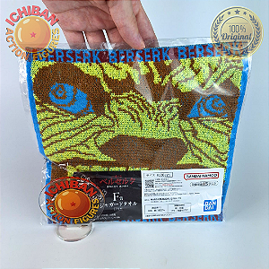 TOALHA PEQUENA ZODD AMARELA E AZUL BERSERK ICHIBAN KUJI LETRA F BANDAI 100% ORIGINAL LACRADO